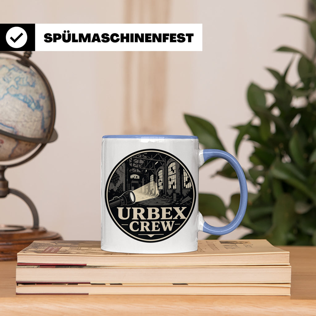 Urbex Tasse Urbex Crew - Geschenk für Lost Places Fotografen – Blau [farbe:blau]