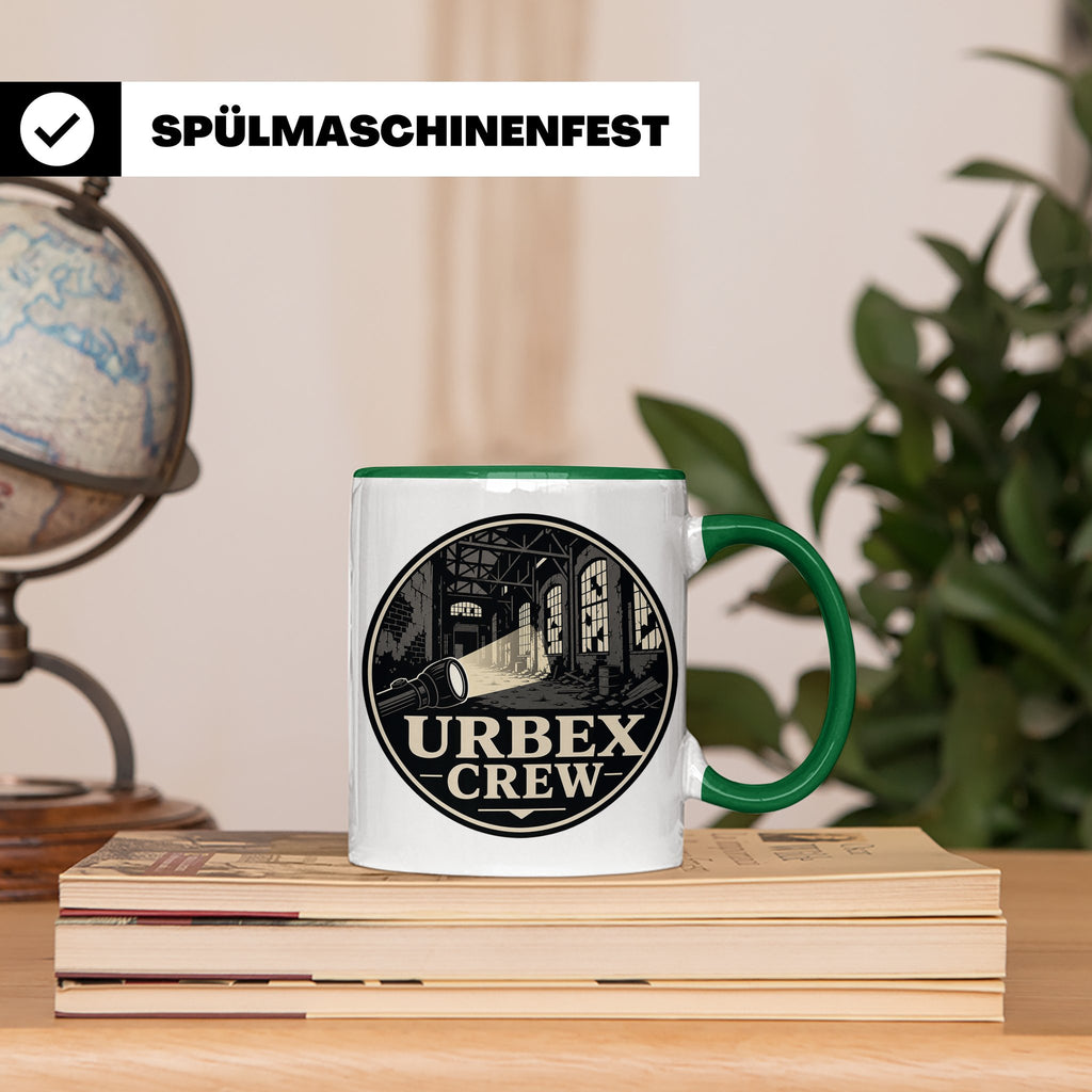 Urbex Tasse Urbex Crew - Geschenk für Lost Places Fotografen – Grün [farbe:grün]
