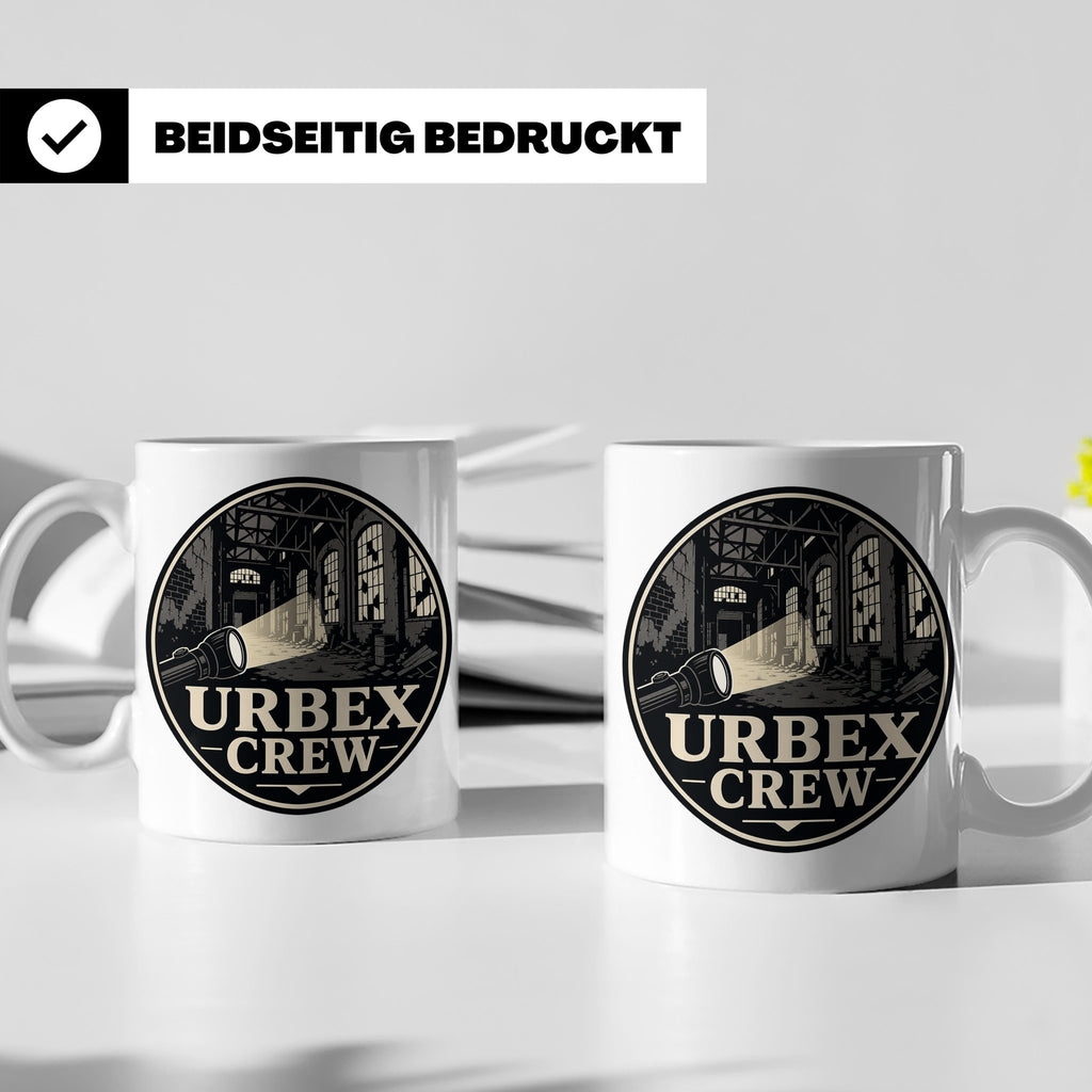 Urbex Tasse Urbex Crew - Geschenk für Lost Places Fotografen – Weiß [farbe:weiß]