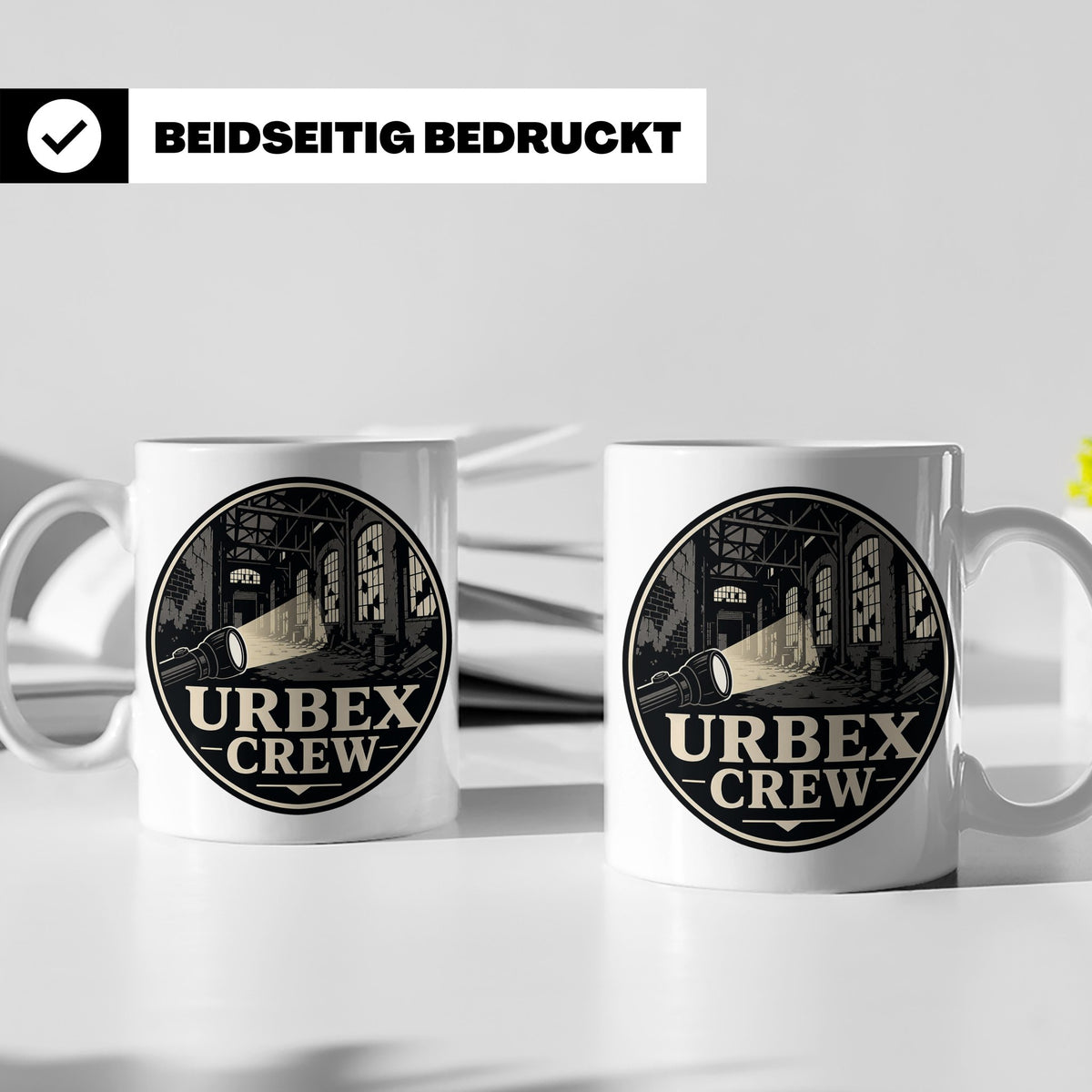 Urbex Tasse Urbex Crew - Geschenk für Lost Places Fotografen – Weiß [farbe:weiß]