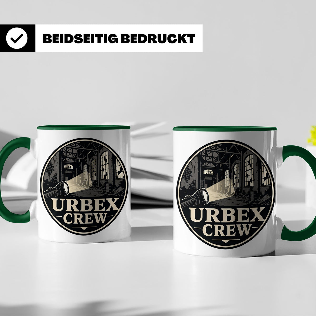 Urbex Tasse Urbex Crew - Geschenk für Lost Places Fotografen – Grün [farbe:grün]