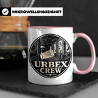 Urbex Tasse Urbex Crew - Geschenk für Lost Places Fotografen – Rosa [farbe:rosa]