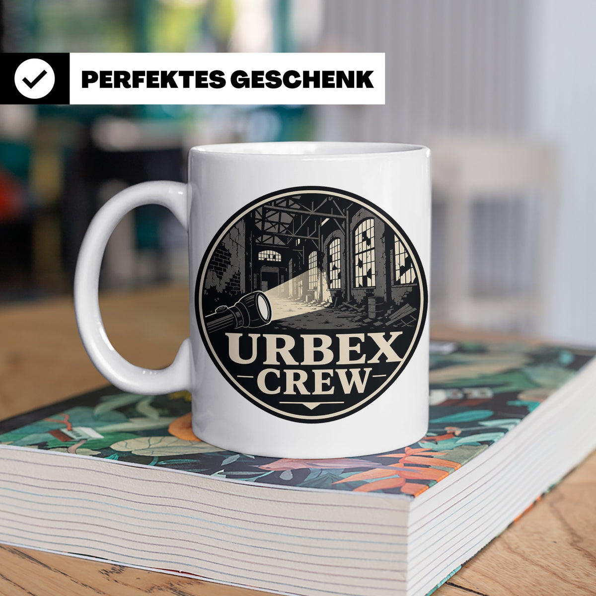 Urbex Tasse Urbex Crew - Geschenk für Lost Places Fotografen – Weiß [farbe:weiß]