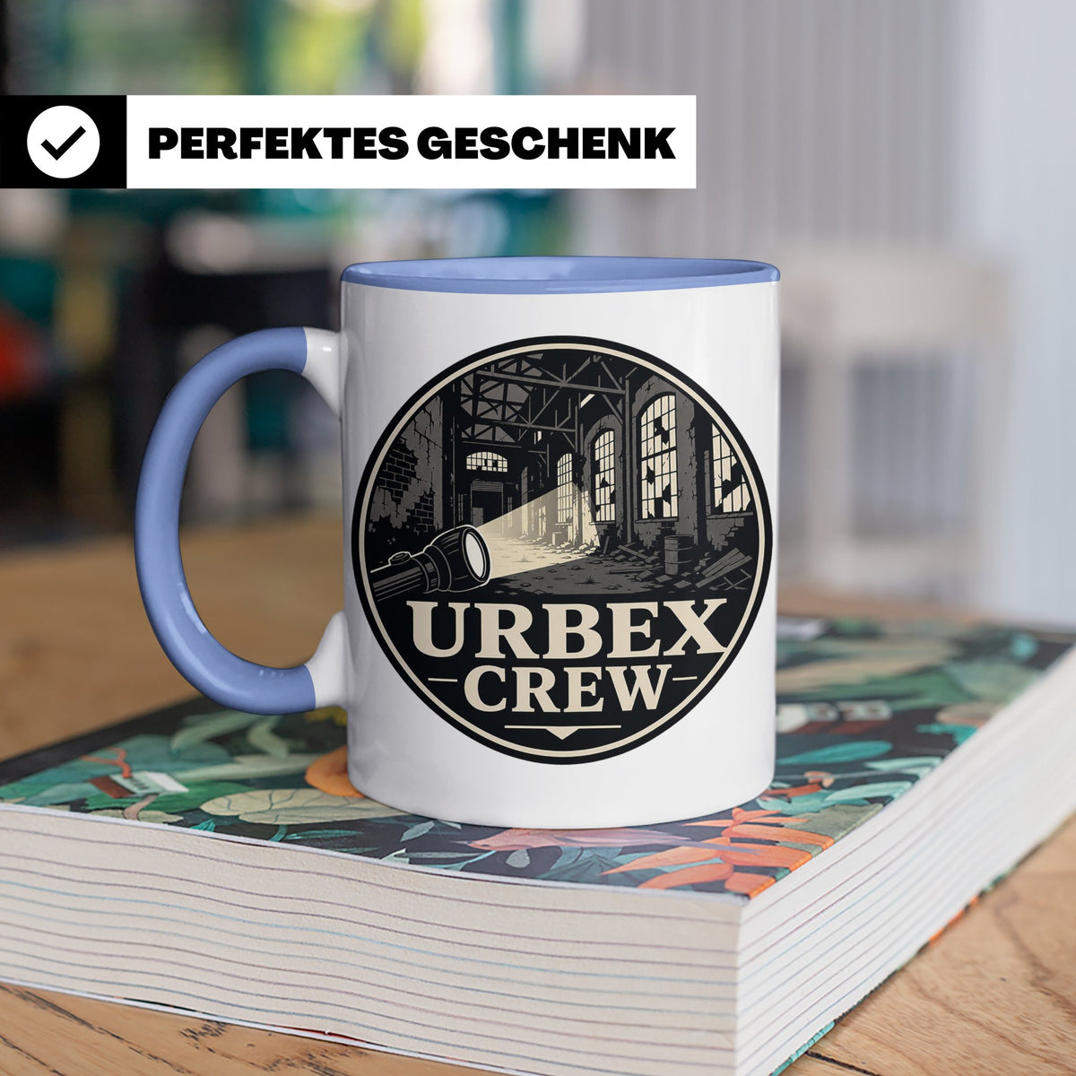 Urbex Tasse Urbex Crew - Geschenk für Lost Places Fotografen – Blau [farbe:blau]