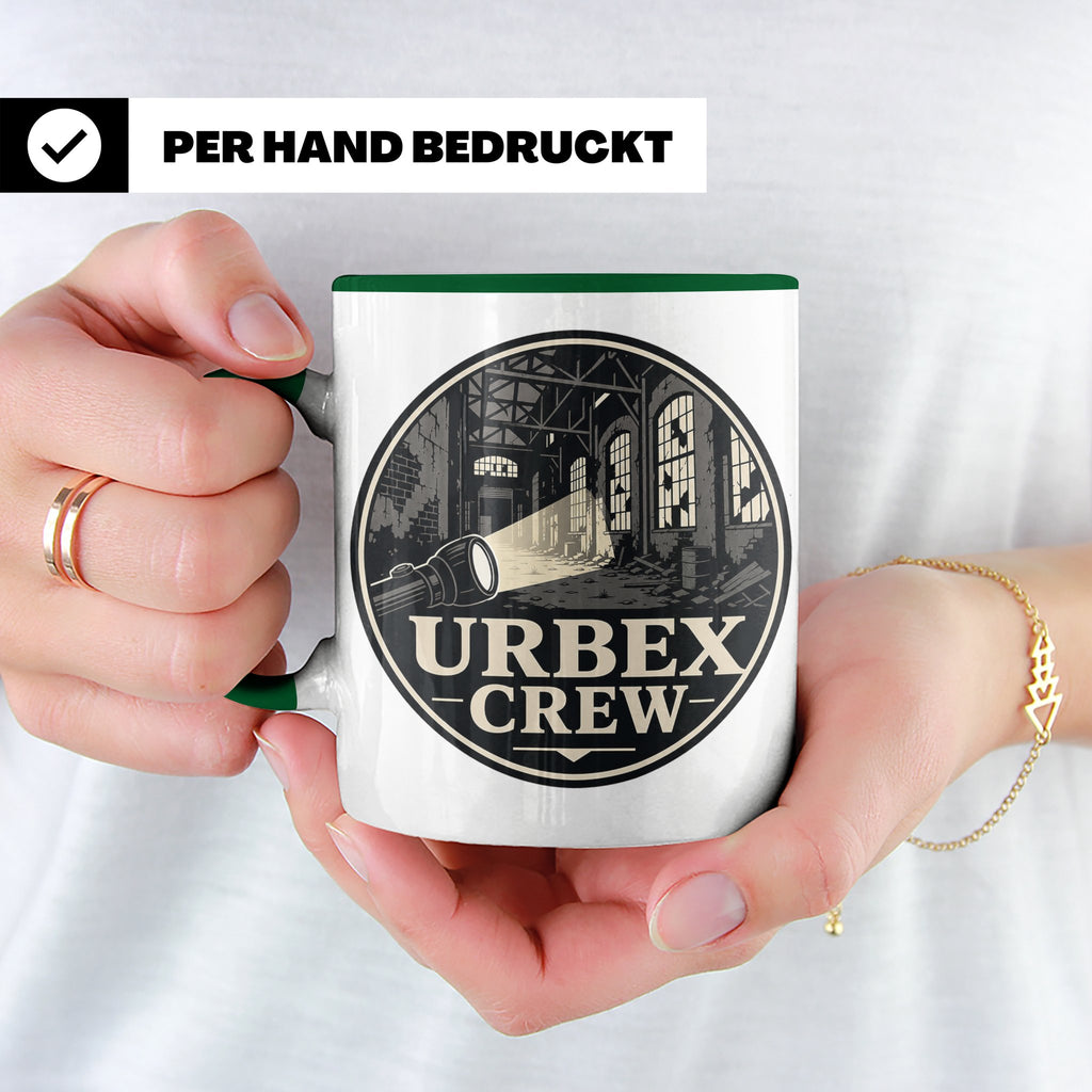 Urbex Tasse Urbex Crew - Geschenk für Lost Places Fotografen – Grün [farbe:grün]