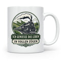 Eisenbahn Tasse Ich genieße das Leben in vollen Zügen - Gesc – Weiß [farbe:weiß]