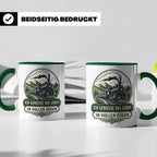 Eisenbahn Tasse Ich genieße das Leben in vollen Zügen - Gesc – Grün [farbe:grün]
