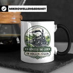 Eisenbahn Tasse Ich genieße das Leben in vollen Zügen - Gesc – Schwarz [farbe:schwarz]