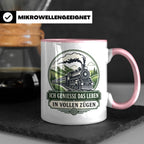 Eisenbahn Tasse Ich genieße das Leben in vollen Zügen - Gesc – Rosa [farbe:rosa]