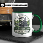 Eisenbahn Tasse Ich genieße das Leben in vollen Zügen - Gesc – Grün [farbe:grün]