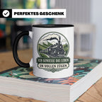 Eisenbahn Tasse Ich genieße das Leben in vollen Zügen - Gesc – Schwarz [farbe:schwarz]