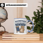 Lustige Tasse Waschbrettbauch hatte ich schon steht mir nich – Blau [farbe:blau]