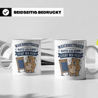 Lustige Tasse Waschbrettbauch hatte ich schon steht mir nich – Weiß [farbe:weiß]