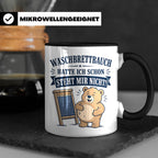 Lustige Tasse Waschbrettbauch hatte ich schon steht mir nich – Schwarz [farbe:schwarz]