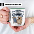 Lustige Tasse Waschbrettbauch hatte ich schon steht mir nich – Grün [farbe:grün]