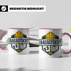Bauaufsicht Tasse - Lustiges Geschenk für Bauherr Bauleiter  – Rosa [farbe:rosa]