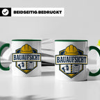 Bauaufsicht Tasse - Lustiges Geschenk für Bauherr Bauleiter  – Grün [farbe:grün]