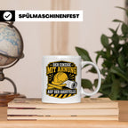 Baustelle Tasse Der Einzige mit Ahnung auf der Baustelle - L – Weiß [farbe:weiß]