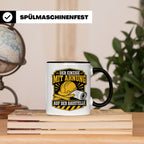 Baustelle Tasse Der Einzige mit Ahnung auf der Baustelle - L – Schwarz [farbe:schwarz]