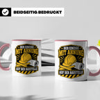 Baustelle Tasse Der Einzige mit Ahnung auf der Baustelle - L – Rosa [farbe:rosa]