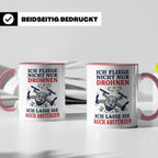Drohnen Tasse Ich fliege nicht nur Drohnen ich lasse sie auc – Rosa [farbe:rosa]