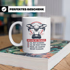 Drohnen Tasse Bevor du fragst ja mit Kamera ja sie war teuer – Weiß [farbe:weiß]