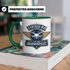 Drohnen Tasse Vertrau mir ich bin Drohnenpilot - Geschenk fü – Grün [farbe:grün]