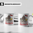 Franken Tasse Schönheit kommt nicht von innen sie kommt aus  – Weiß [farbe:weiß]