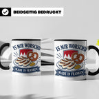Franken Tasse Is mir worschd made in Franken - Fränkischer D – Schwarz [farbe:schwarz]