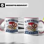 Franken Tasse Is mir worschd made in Franken - Fränkischer D – Rosa [farbe:rosa]