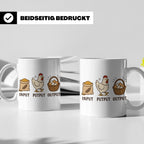 Hühner Tasse Input Putput Output - Lustiges Geschenk für Hüh – Weiß [farbe:weiß]