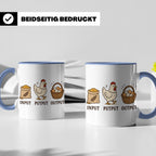 Hühner Tasse Input Putput Output - Lustiges Geschenk für Hüh – Blau [farbe:blau]
