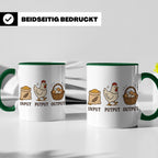Hühner Tasse Input Putput Output - Lustiges Geschenk für Hüh – Grün [farbe:grün]