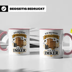 Imker Tasse Ich bin nicht im Ruhestand ich bin Imker - Gesch – Rosa [farbe:rosa]