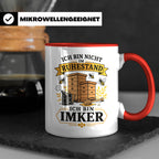 Imker Tasse Ich bin nicht im Ruhestand ich bin Imker - Gesch – Rot [farbe:rot]