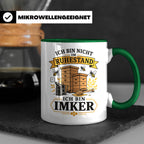 Imker Tasse Ich bin nicht im Ruhestand ich bin Imker - Gesch – Grün [farbe:grün]