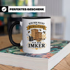Imker Tasse Ich bin nicht im Ruhestand ich bin Imker - Gesch – Schwarz [farbe:schwarz]