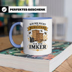 Imker Tasse Ich bin nicht im Ruhestand ich bin Imker - Gesch – Blau [farbe:blau]