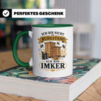 Imker Tasse Ich bin nicht im Ruhestand ich bin Imker - Gesch – Grün [farbe:grün]