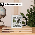 Jäger Tasse Liegt nix auf dem Teller war die Sau wohl schnel – Schwarz [farbe:schwarz]