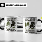 Jäger Tasse Liegt nix auf dem Teller war die Sau wohl schnel – Schwarz [farbe:schwarz]