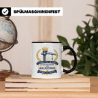 Kranführer Tasse Verneigt euch ihr Narren seine Majestät der – Schwarz [farbe:schwarz]