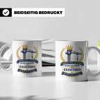 Kranführer Tasse Verneigt euch ihr Narren seine Majestät der – Weiß [farbe:weiß]