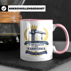 Kranführer Tasse Verneigt euch ihr Narren seine Majestät der – Rosa [farbe:rosa]
