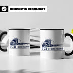 LKW Tasse Ich und meine Follower - Lustiges Geschenk für LKW – Schwarz [farbe:schwarz]