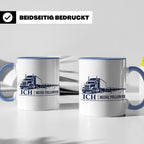 LKW Tasse Ich und meine Follower - Lustiges Geschenk für LKW – Blau [farbe:blau]
