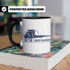 LKW Tasse Ich und meine Follower - Lustiges Geschenk für LKW – Schwarz [farbe:schwarz]