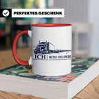LKW Tasse Ich und meine Follower - Lustiges Geschenk für LKW – Rot [farbe:rot]