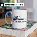 LKW Tasse Ich und meine Follower - Lustiges Geschenk für LKW – Blau [farbe:blau]