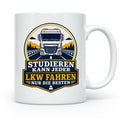 LKW Tasse Studieren kann jeder LKW fahren nur die Besten - G – Weiß [farbe:weiß]